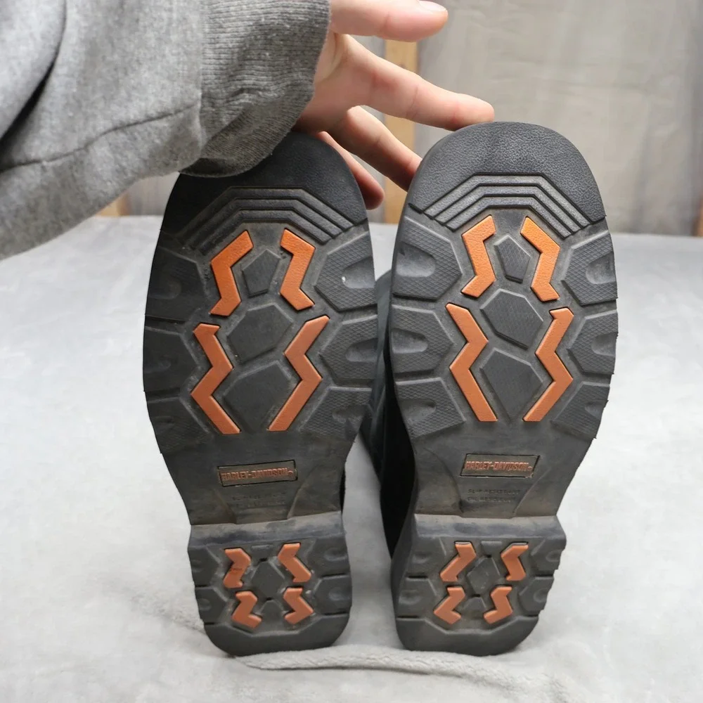 Harley Davidson Mens 8.5M Work Boots Black Altman Composite‎ Toe 10